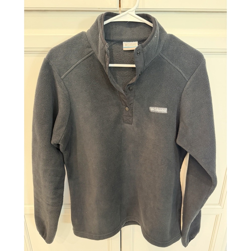 Columbia Women's Benton Springs Half Snap Fleece Pullover medium Black Gorpcore